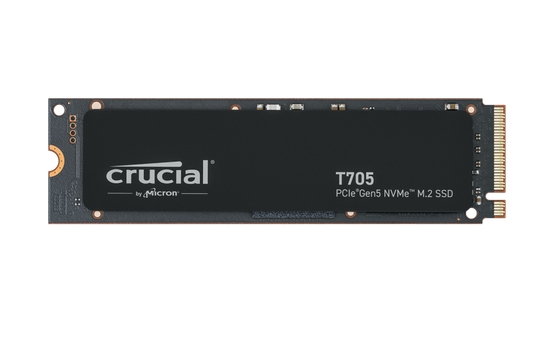 Crucial T705 1TB PCIe Gen 5 NVMe SSD - 13,600MB/s Read, 10,200MB/s Write - CT1000T705SSD3