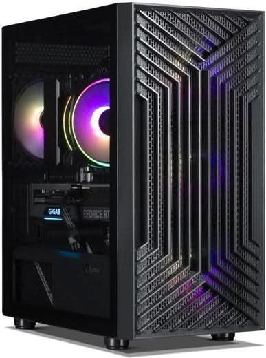 GIGATE Cube Mythic, Gaming Desktop, Intel Core i5 12400F, GeForce RTX 3060 2X 12G OC, 16GB RAM, 500GB SSD + 2TBHDD, OS, Black