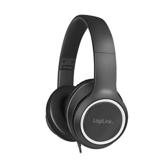 LogiLink HS0053 - Wired Stereo Headset - Black/Silver