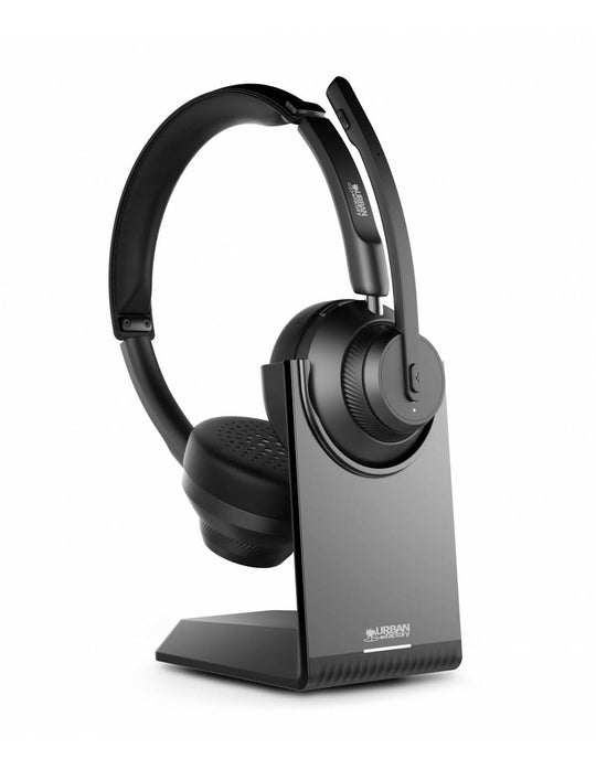 Urban Factory MOVEE PRO - Wireless Gaming Headset with Charging Stand - Black