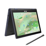 لابتوب اسوس كروم بوك CZ1204FM2A-R90019-3Y، معالج MediaTek Kompanio 520، جهاز هجين (2 في 1)، شاشة تعمل باللمس 12.2 بوصة بدقة WUXGA، ذاكرة 4 جيجابايت LPDDR4x، سعة تخزين 64 جيجابايت eMMC، تقنية Wi-Fi 6 (802.11ax)، نظام تشغيل ChromeOS، رمادي