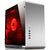 Jonsbo UMX3 Micro ATX PC Case with Tempered Glass Side Windows, Silver - GIGATE KSA