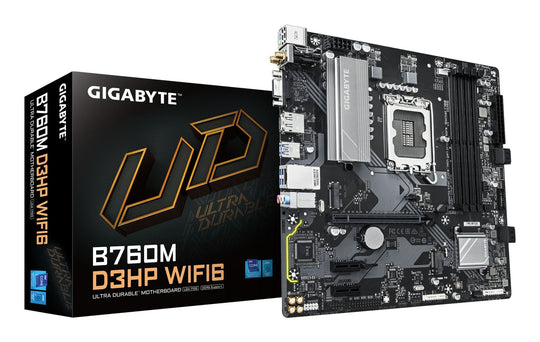 GIGABYTE B760M D3HP WIFI6 Socket LGA 1700 MicroATX Dark Brown Motherboard