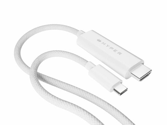 كابل HYPER HyperDrive من USB-C إلى HDMI بدقة 4K60Hz - أبيض