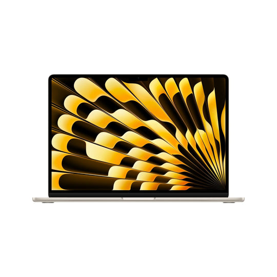 Apple - MacBook Air + 15-inch + Laptop - Apple M3 - Apple GPU (10-core) - 16GB RAM - 256GB SSD - 15.3-inch Liquid Retina (2880x1864) - macOS Sequoia - Starlight