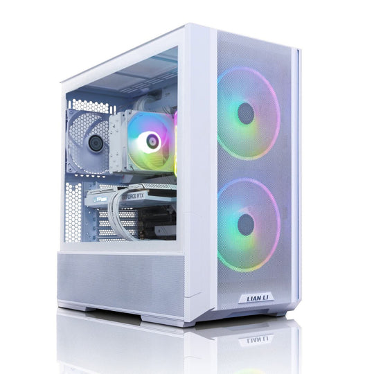 GiGate - Lancool 216 Mesh + 12600KF + Desktop PC for Gaming - Intel Core i5-12600KF - NVIDIA RTX 4060 Ti - 16GB DDR5 - 512GB SSD - White