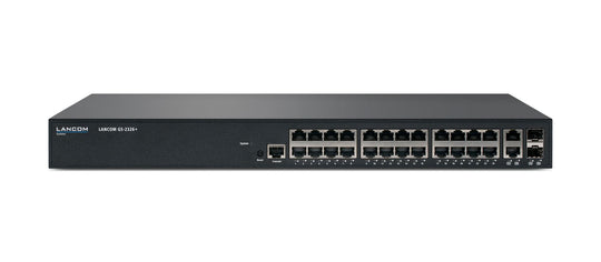 LANCOM Systems GS-2326+ Managed L2 Gigabit Ethernet Switch - 24 Ports + 2 Combo - 1U Black