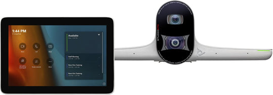 بولي مجموعة مؤتمرات الفيديو للغرفة الكبيرة E70 لنظام Microsoft Teams: كاميرا Studio E70 الذكية مع وحدة التحكم GC8 (ABU).