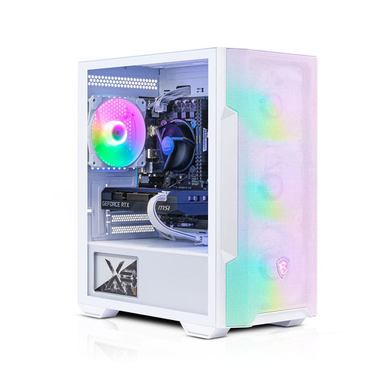 X= - M100R Mesh White + Gaming PC - Intel Core i5-12400F - RTX 3060 - 16GB RAM - 512GB SSD