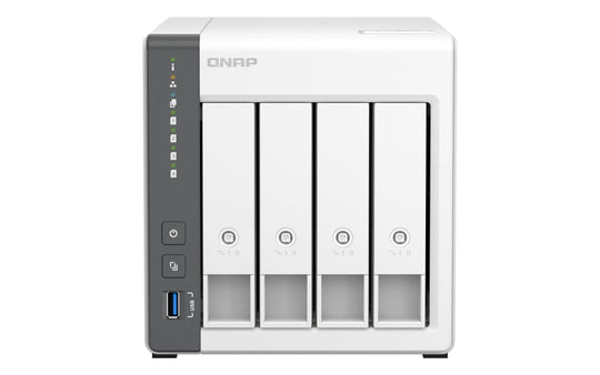 QNAP TS-433 NAS Tower Ethernet LAN White Cortex-A55