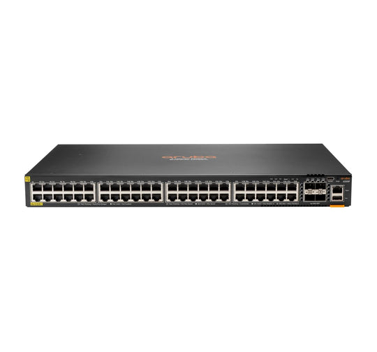 Aruba 6300F 48-port 1GbE Class 4 PoE & 4-port SFP56 Managed L3 Gigabit Ethernet (10/100/1000) Power over Ethernet (PoE) 1U Grey JL665A