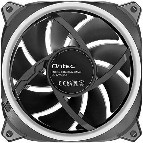 Antec Neo Prizm T3 120 ARGB Case Fan - 120mm PWM - 30mm Thick - HDB Bearing