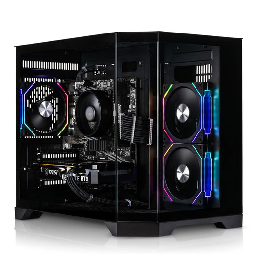 GiGate - INFINITY + 7500F/RTX4060 + Gaming PC - AMD Ryzen 5 7500F - NVIDIA RTX 4060 8GB - 16GB DDR5 - 512GB SSD - Black