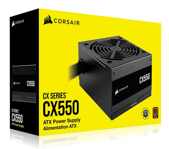CORSAIR CX550 80 PLUS Bronze 550W ATX Power Supply - CP-9020277-UK