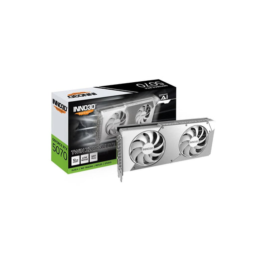 INNO3D GeForce RTX 5070 12GB TWIN X2 OC GDDR7 (White)