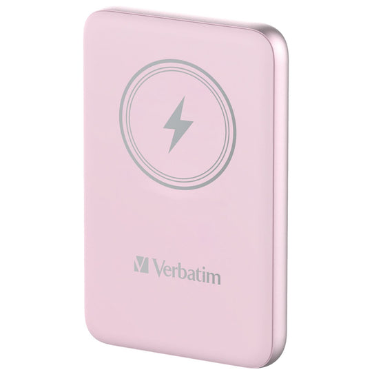 Power Bank 10000mAh Fast Charging Quick Charge 3.0 USB-C PD 20W Wireless MagSafe Compatible Pink