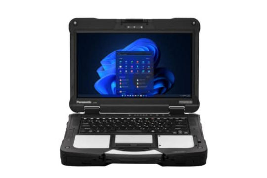 Panasonic - Toughbook + FZ-40FZ00DBE + Laptop - Intel Core Ultra 5 135H - Intel Arc Graphics - 16GB DDR5 - 512GB SSD - 14-inch Full HD Touch (1920x1080) - Windows 11 Pro - Black
