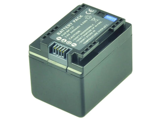 2-Power Camcorder Battery 3.6V 2400mAh