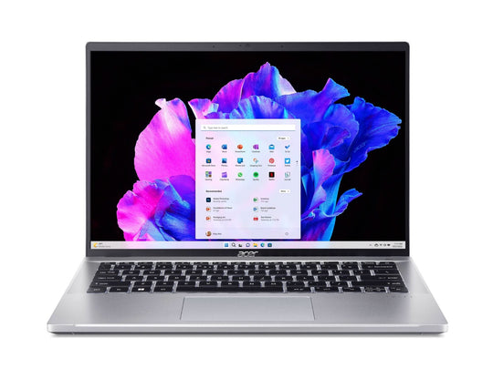 Acer - Swift Go + SFG14-42-R5CW + Laptop - AMD Ryzen 7 7840U - AMD Radeon 780M - 16GB LPDDR5 RAM - 512GB SSD - 14-inch WQXGA+ OLED - Windows 11 Home - Pure Silver