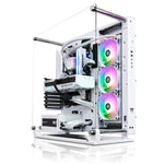 GiGate - Core P3 + 5700X + Gaming PC - AMD Ryzen 7 5700X - NVIDIA RTX 4060 Ti - 16GB DDR4 - 512GB SSD - White