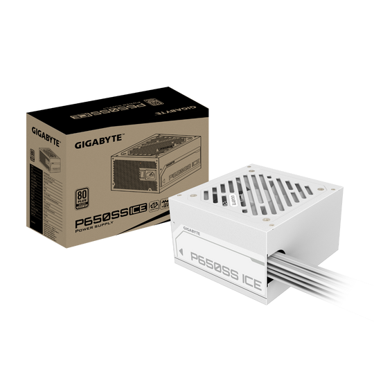 Gigabyte GP-P650SS ICE 650W 80+ Silver Certified ATX 3.0 White PSU
