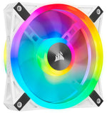 Corsair iCUE QL120 RGB PWM White Case Fan - 120mm - 34 RGB LEDs