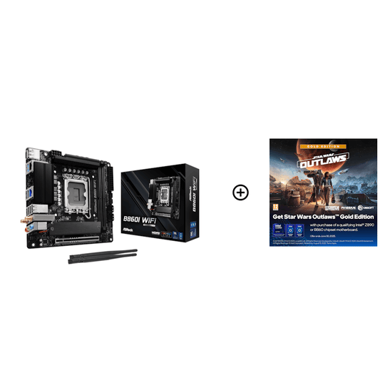 ASRock B860I WIFI LGA 1851 DDR5 Mini-ITX Motherboard