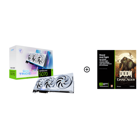 MSI GeForce RTX 5070 Gaming Trio OC White 12GB GDDR7 2610 MHz