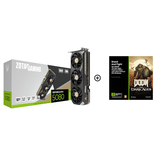 Zotac GeForce RTX 5080 Solid Core 16GB GDDR7 2617 MHz<