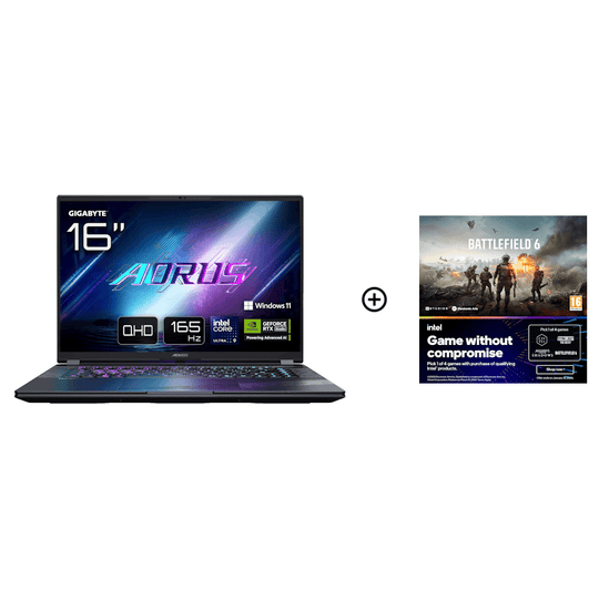 Gigabyte AORUS Elite 16 NVIDIA RTX 5070, 32GB, 16" QHD+ 165Hz, Ultra 9 275HX Gaming Laptop