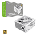 GameMax GX-850W Pro 80 Plus Gold PSU Modular ATX 3.0 PCIe 5.0 850W Power Supply - WHITE