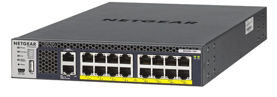 NETGEAR M4300-16X Managed L3 10G Ethernet (100/1000/10000) Power over Ethernet (PoE) 1U Black XSM4316PA-100NES