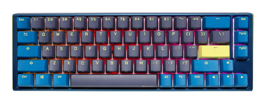 Ducky One3 Daybreak SF - USB Wired Gaming Keyboard - UK English Blue, Yellow, Grey