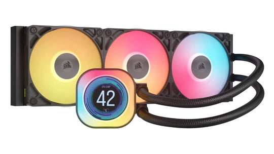 Corsair iCUE LINK TITAN 240 RX LCD Liquid CPU Cooler - 240mm - Black