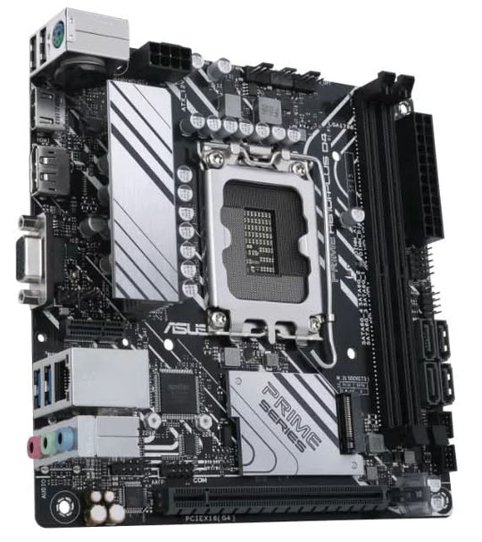 ASUS PRIME H610I-PLUS D4-CSM Motherboard, Intel, LGA 1700, H610, DDR4, mini ITX