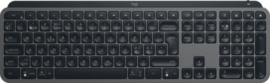 Logitech MX Keys S keyboard Universal RF Wireless + Bluetooth QWERTY Danish, Finnish, Norwegian, Swedish Graphite