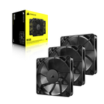 CORSAIR RS120 PWM 120mm Fans Triple Pack - Black - CO-9050189-WW