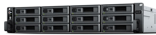 Synology RackStation RS2423RP+ NAS/storage server Rack (2U) Ryzen Embedded V1780B 8 GB DDR4 0 TB DiskStation Manager Black, Grey