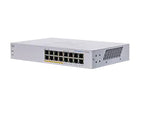 Cisco CBS110 Unmanaged L2 Gigabit Ethernet (10/100/1000) Power over Ethernet (PoE) 1U Grey CBS110-16PP-EU