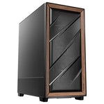 Antec FLUX SE Mid Tower ATX Case Wood Accent High-Airflow - Black/Wood