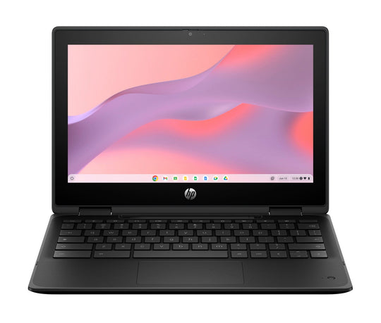 HP - Fortis Flip G1m + 11 inch + Chromebook - 4GB LPDDR4x-SDRAM - 32GB eMMC - 11.6-inch HD (1366x768) - Chrome OS - Jet Black