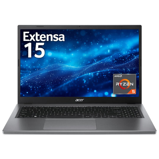 Acer - Extensa 15 + EX215-23 + Notebook - AMD Ryzen 5 7520U - AMD Radeon 610M - 8GB RAM - 256GB SSD - 15.6-inch FHD - Windows 11 Pro Education - Grey