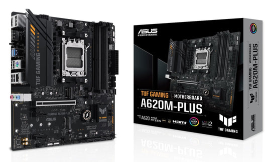 ASUS TUF GAMING A620M-PLUS Socket AM5 Micro ATX Motherboard