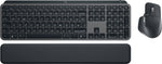 Logitech MX Keys S Combo keyboard Mouse included Office RF Wireless + Bluetooth QWERTZ German Graphite