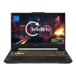 اسوس TUF A15 للالعاب FX507VV-LP148W، بمعالج انتل كور I7 I7-13620H، شاشة 15.6 انش Full HD، ذاكرة 16 جيجابايت DDR5-SDRAM، سعة تخزين 1 تيرابايت SSD، نفيديا جيفورس RTX 4060، ويندوز 11 هوم، أسود، رمادي