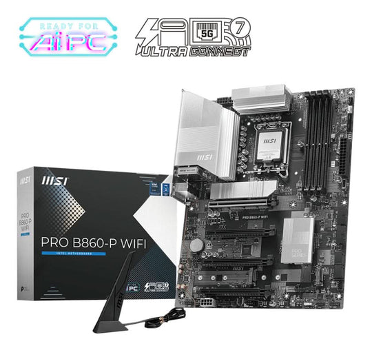 MSI PRO B860-P WIFI Socket 1851 ATX Black Motherboard