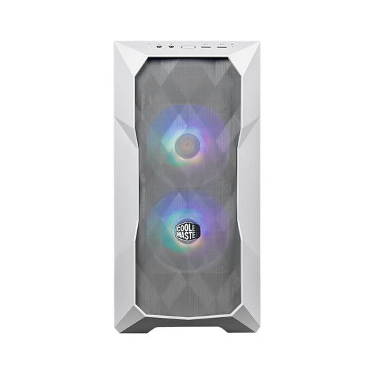 Cooler Master TD300 Mesh Mini Tower mATX Case ARGB - White