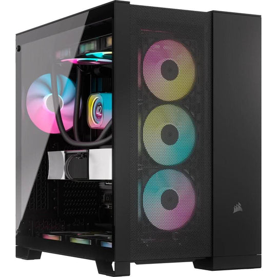 Corsair 6500X Mid-Tower ATX Case Dual Chamber Tempered Glass - Black