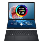 ASUS - Zenbook Duo + UX8406CA-PZ134W + Hybrid (2-in-1) - Intel Core Ultra 9 285H - Intel Arc 140T - 32GB LPDDR5x - 2TB SSD - Dual 14" 3K OLED (2880x1800) 120Hz - Windows 11 Home - Inkwell Gray
