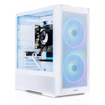 GiGate - FROST + Desktop PC - AMD Ryzen 5 5500 - NVIDIA RTX 4060 - 16GB DDR4 - 512GB SSD - White
